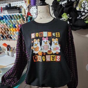 Upcycled Oversized Halloween Sweatshirt
